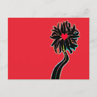 Cartão Postal 'Deixe-o crescer' Flor