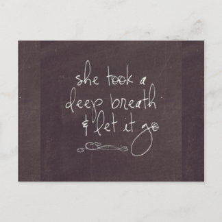 Cartão Postal Deixe-o ir