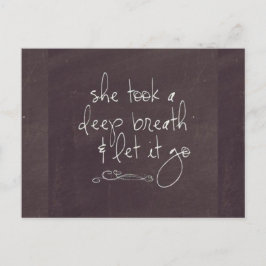 Cartão Postal Deixe-o ir