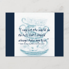 Cartão Postal Deixe o mundo ir para o inferno...