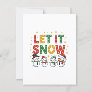 Cartão Postal Deixe-o nevar