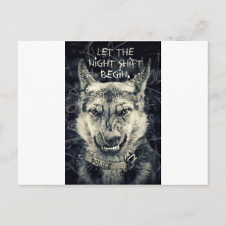 Cartão Postal deixe o turno da noite começar