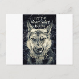 Cartão Postal deixe o turno da noite começar