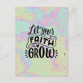 Cartão Postal Deixe sua fé crescer