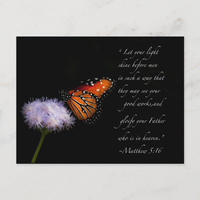 Cartão Postal Deixe sua luz brilhar (Frente)