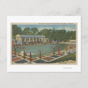 Cartão Postal Del Monte, CA - A mergulho romano no Hotel