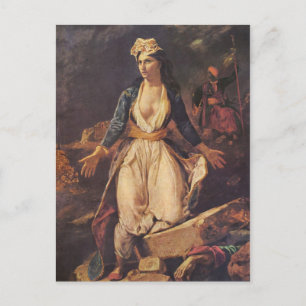 Cartão Postal Delacroix Art