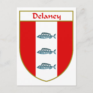 Cartão Postal Delaney Casaco de Armas/Proteção Familiar