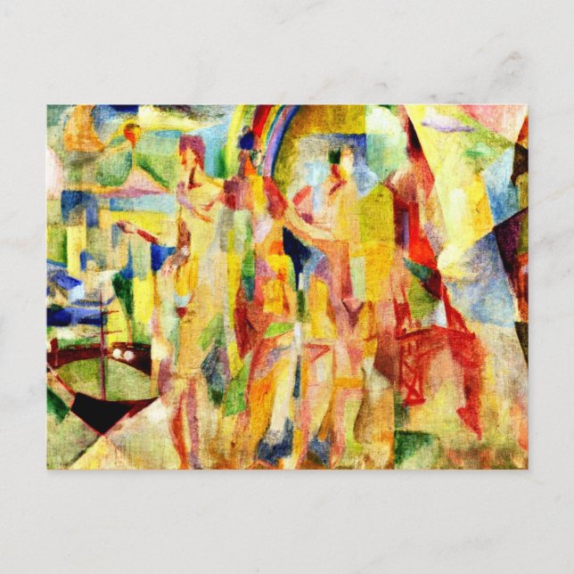 Cartão Postal Delaunay - A Cidade de Paris (Frente)