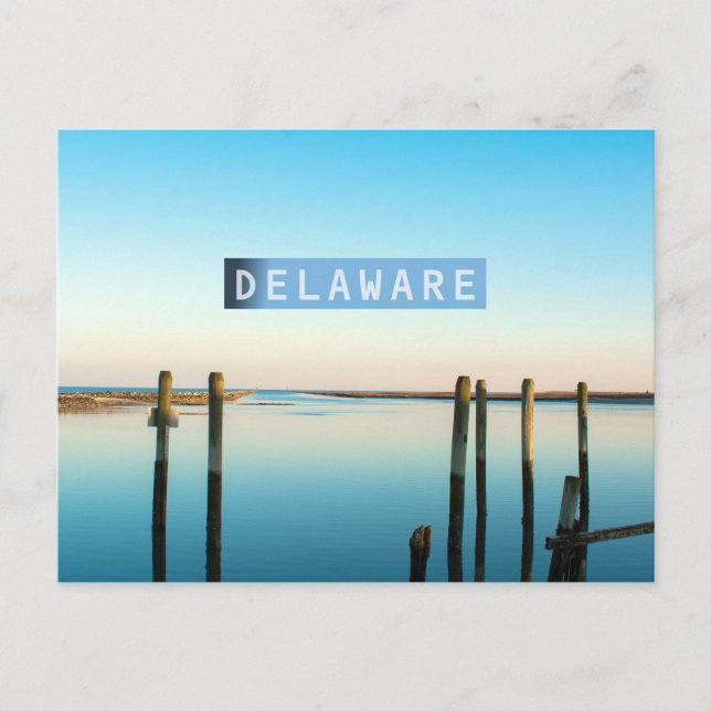 Cartão Postal Delaware. (Frente)