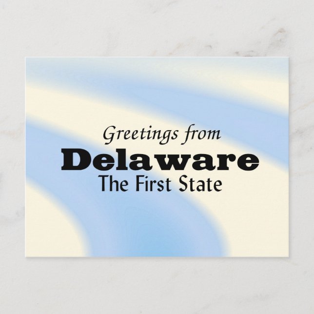 Cartão Postal Delaware (Frente)