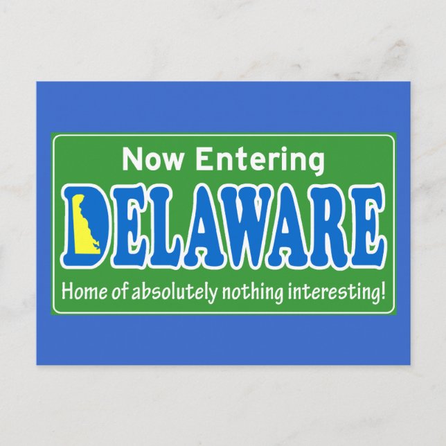 Cartão Postal Delaware (Frente)