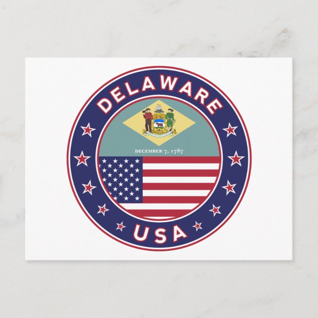 Cartão Postal Delaware (Frente)