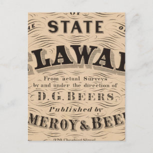 Cartão Postal Delaware Atlas