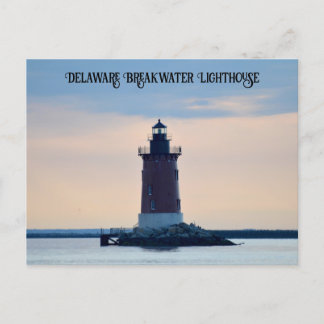 Cartão Postal Delaware Breakwater Lighthouse Cape Henlopen Lewes
