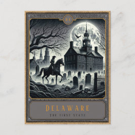 Cartão Postal Delaware | Cartão-postal de arte gótica