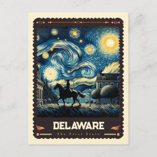 Cartão Postal Delaware Inspirado em Vincent Van Gogh