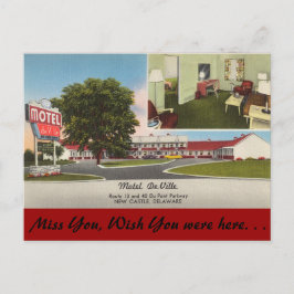 Cartão Postal Delaware, motel DeVille