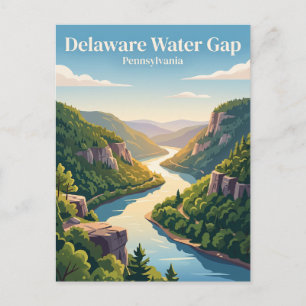 Cartão Postal Delaware Water Gap Pensilvânia