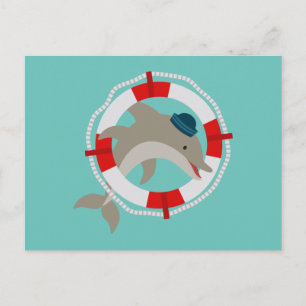 Cartão Postal Delfin Delphin Dolphin