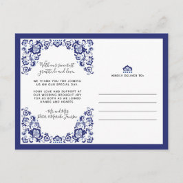 Cartão Postal Delfts Blauw | Imagem Do Solteiro Delft Blue Obrig