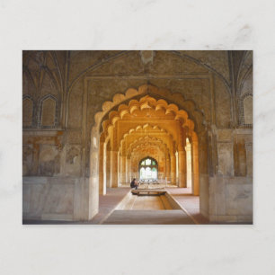 Cartão Postal delhi fort red archways