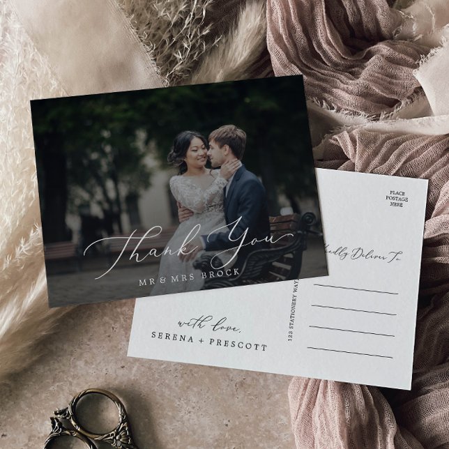 Cartão Postal Delicar Caligrafia Escuro Sobreposição De Fotos Ob (Criador carregado)