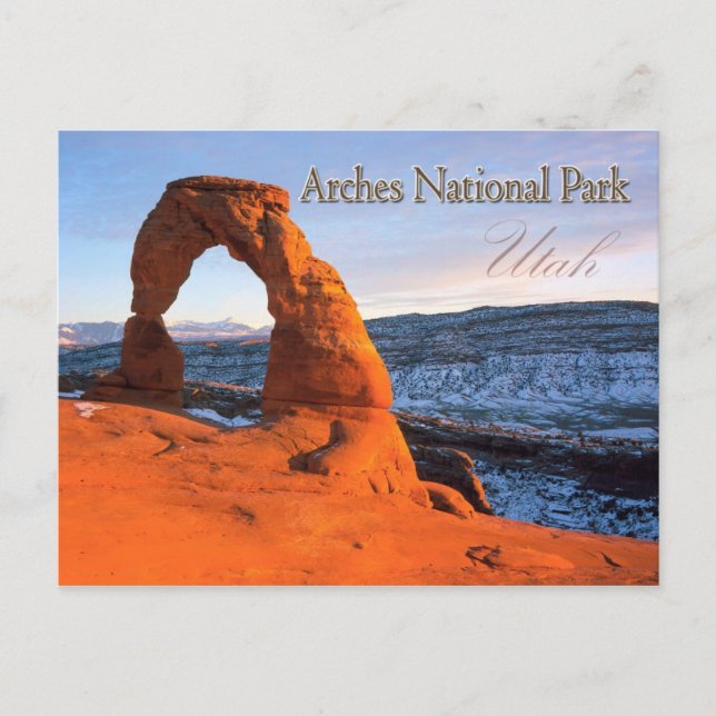 Cartão Postal Delicate Arch, Arches National Park, Utah (Frente)