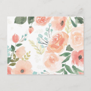 Cartão Postal Delícia em Flor   Pêssego Pastel