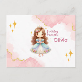 Cartão Postal Delícia Princesa de Aniversário
