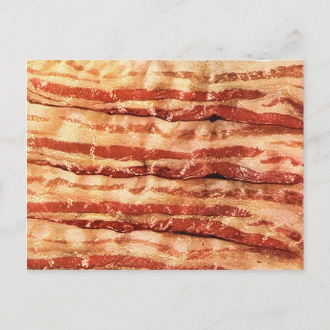 Cartão Postal Deliciosa bondade do BACON (Frente)