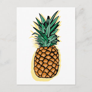 Cartão Postal Delicioso Abacate não, Abacaxi