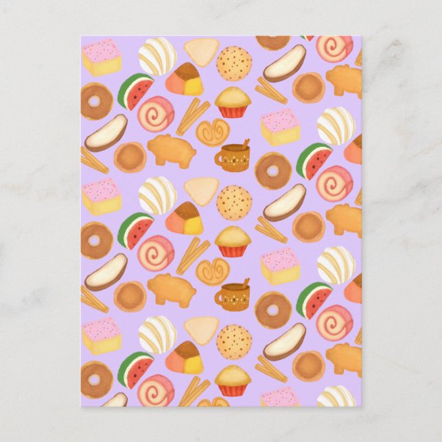 Cartão Postal Delicioso Pan Dulce Sweet Bread mexicano (Frente)