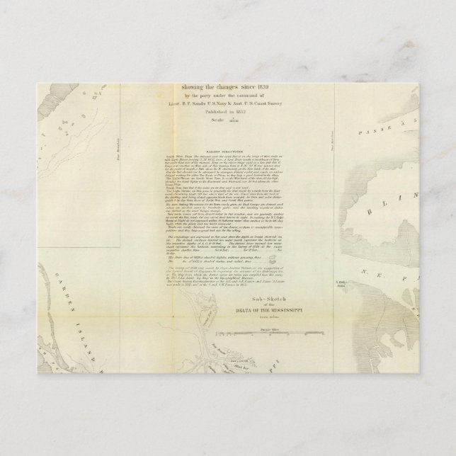 Cartão Postal Delta do Mississippi (Frente)