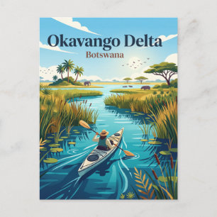 Cartão Postal Delta do Okavango Botsuana