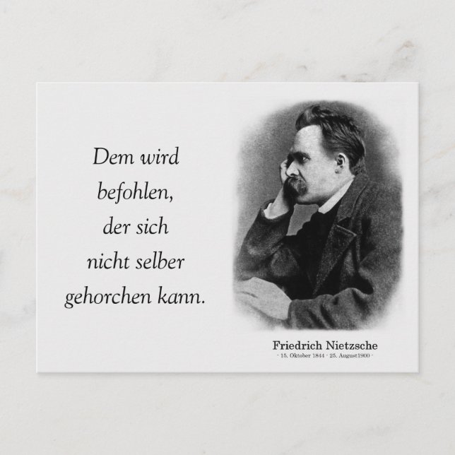 Cartão Postal Dem wird befohlen (Frente)