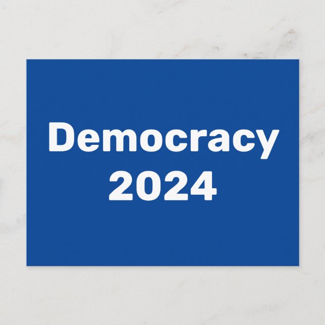Cartão Postal Democracia 2024 Eleição Presidencial (Frente)
