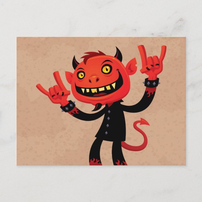 Cartão Postal Demônio de Metal Pesado (Frente)