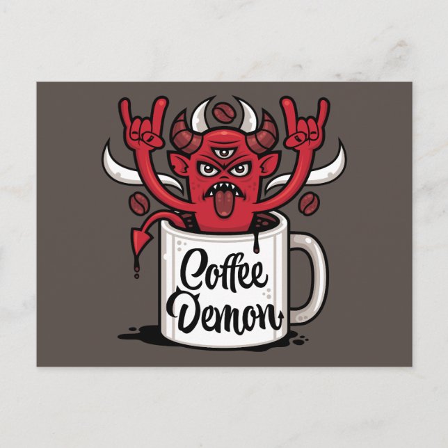 Cartão Postal Demônio do café (Frente)