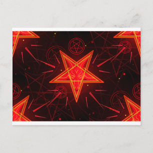 Cartão Postal demônio neon