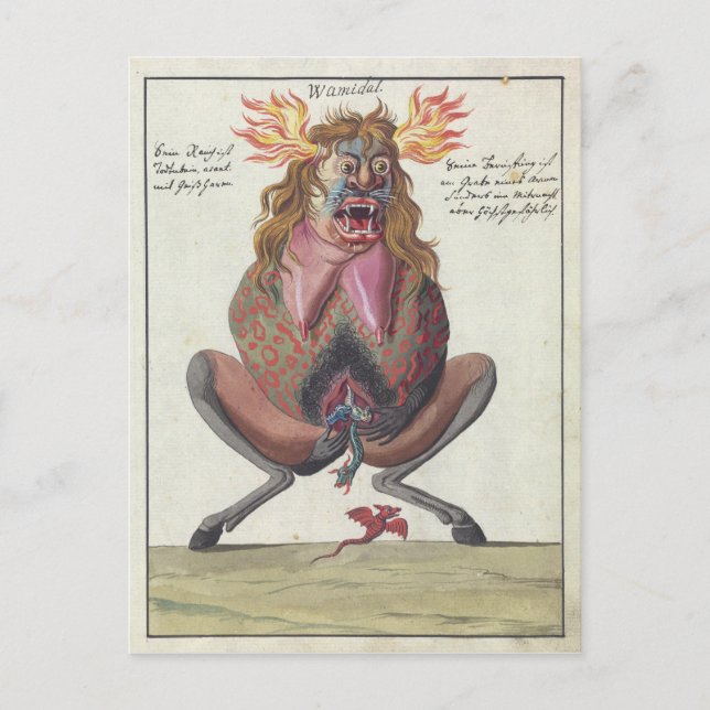 Cartão Postal Demônio Wamidal (Frente)
