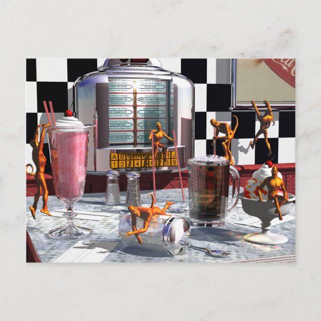 Cartão Postal Demônios do Compro Soda (Frente)