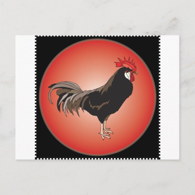 Cartão Postal Demonstração do Rooster (Frente)