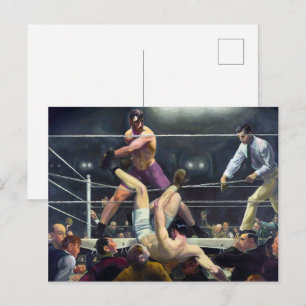 Cartão Postal Dempsey e Firpo George Bellows Cartaz