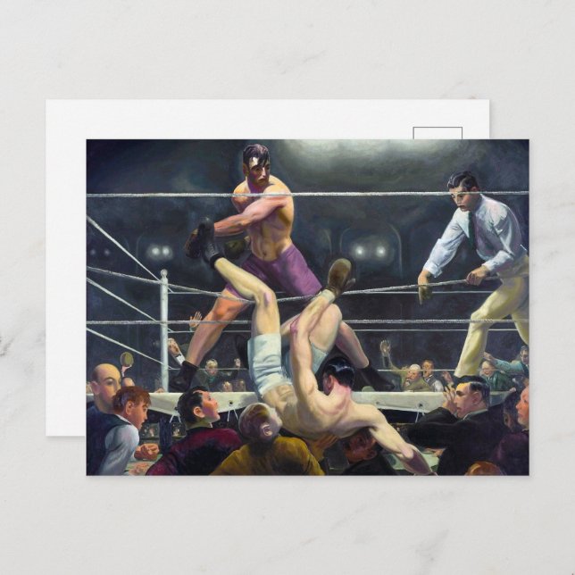Cartão Postal Dempsey e Firpo | George Bellows | POSTER (Frente/Verso)