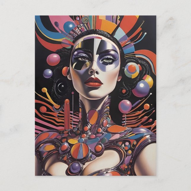 Cartão Postal Demure AF - Ken Gage Surreal Art (Frente)