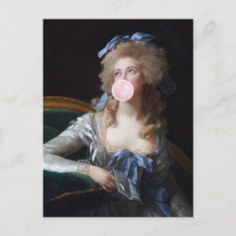 Cartão Postal Demure with Pink Bubble Gum