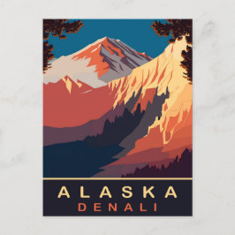 Cartão Postal Denali, Alasca, Viagem
