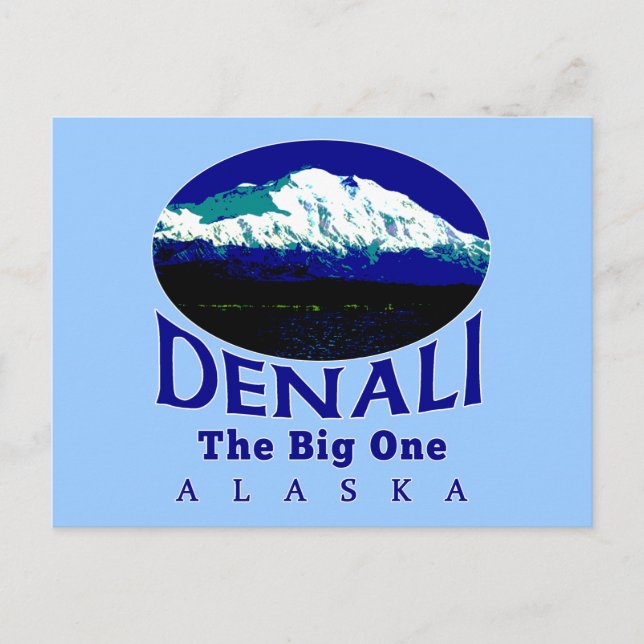 CARTÃO POSTAL DENALI ALASKA O GRANDE (Frente)