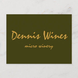 Cartão Postal Dennis Wines